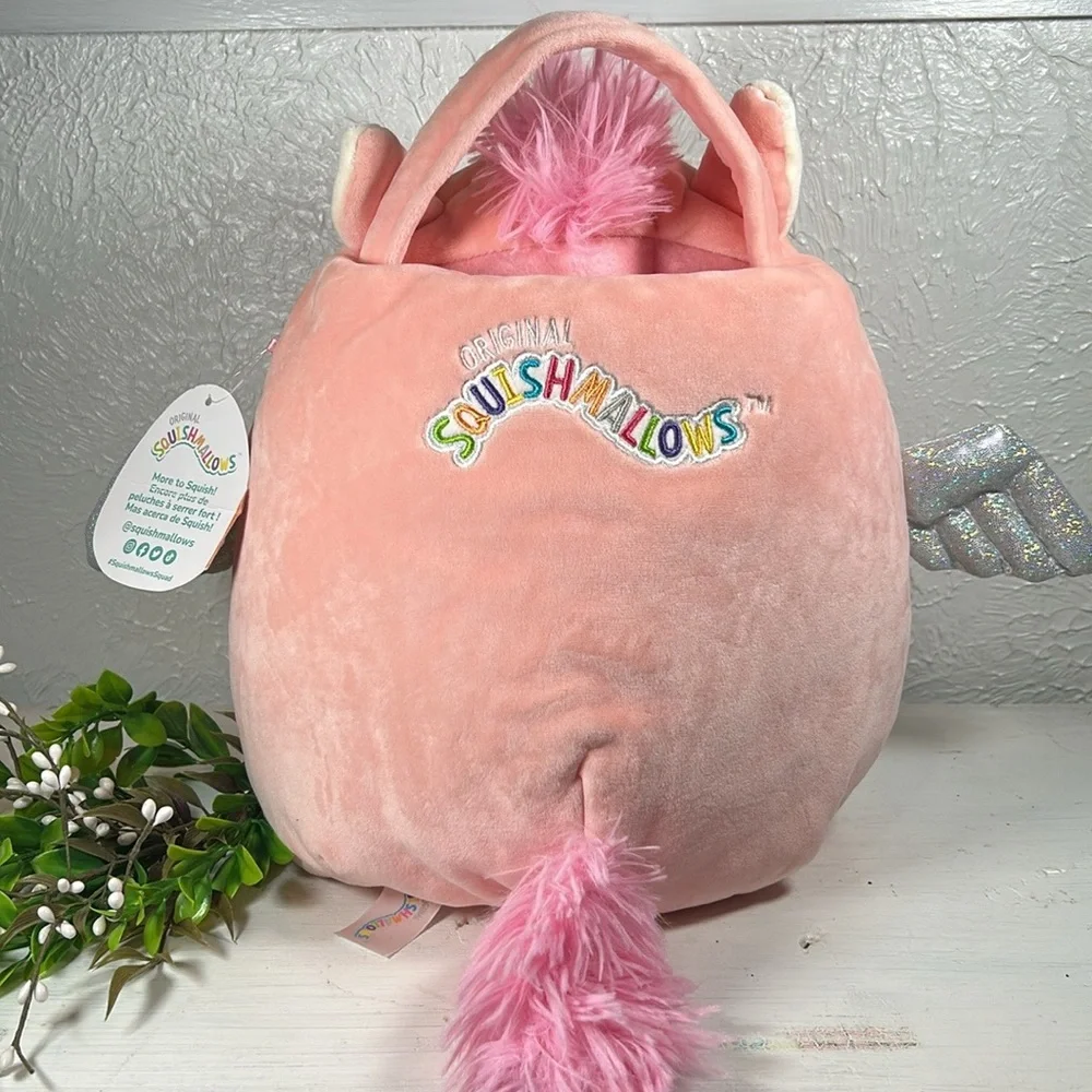 NEW Squishmallows Pail Bucket Paloma Pig Stuffed Squishmallows Childs Animal Pai